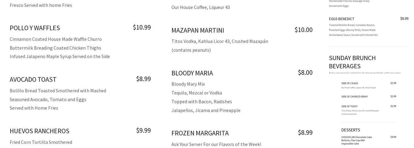 El Hefe Menu