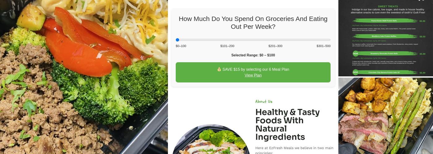 EZFRESH Meals Menu