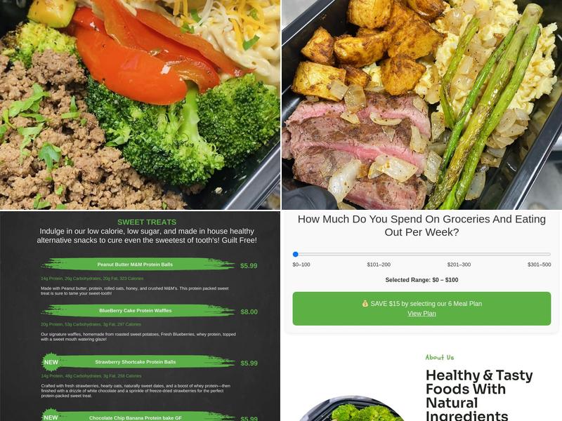EZFRESH Meals Menu