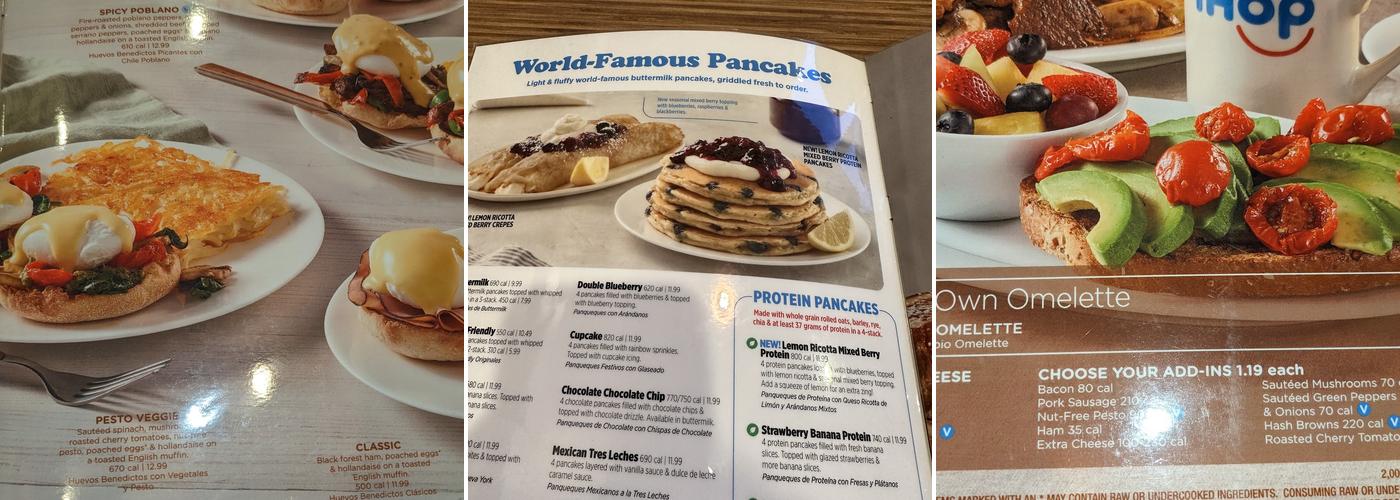 IHOP Menu
