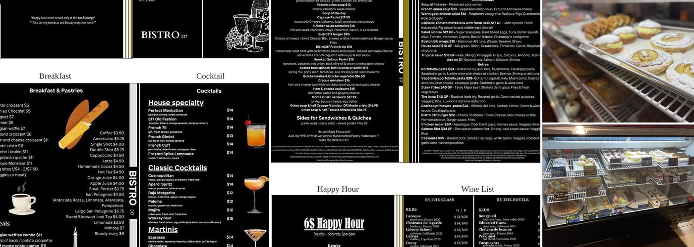 Bistro 317 Menu