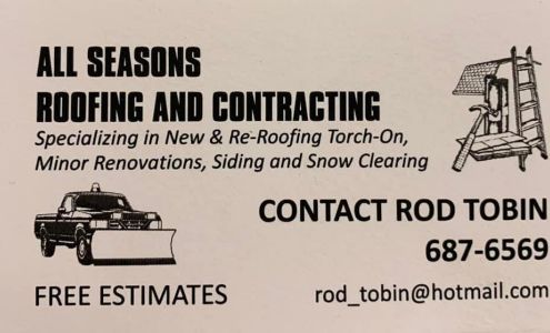 All Seasons Roofing & Contrng 3 Julia Pl, Conception Bay South Newfoundland and Labrador A1X 3B7