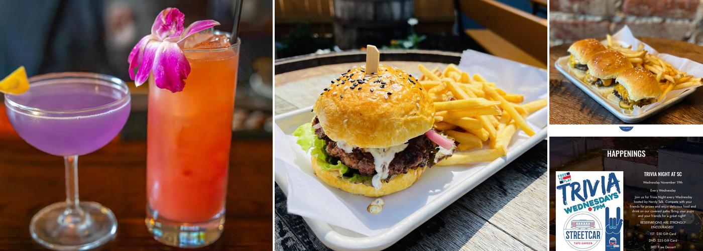 Streetcar Taps & Garden Menu