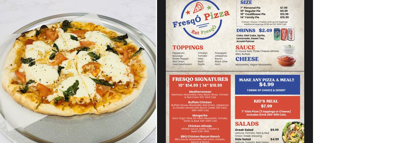 FresqÓ Pizza Menu