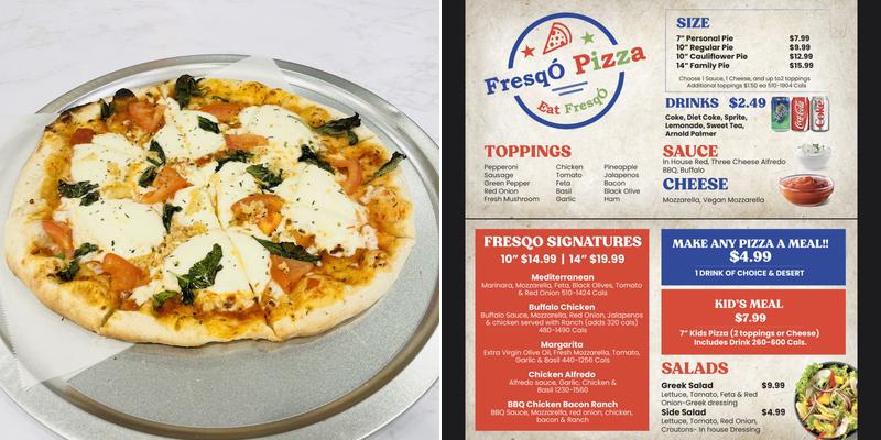 FresqÓ Pizza Menu