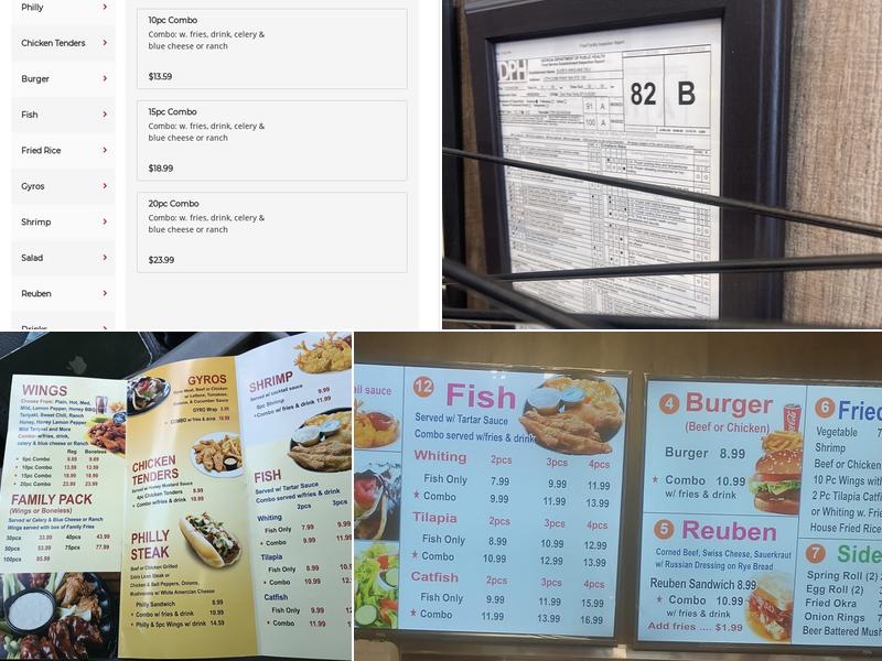 Suzie's Wings and Deli Menu