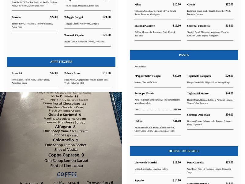 Cafe Med Eugene Menu