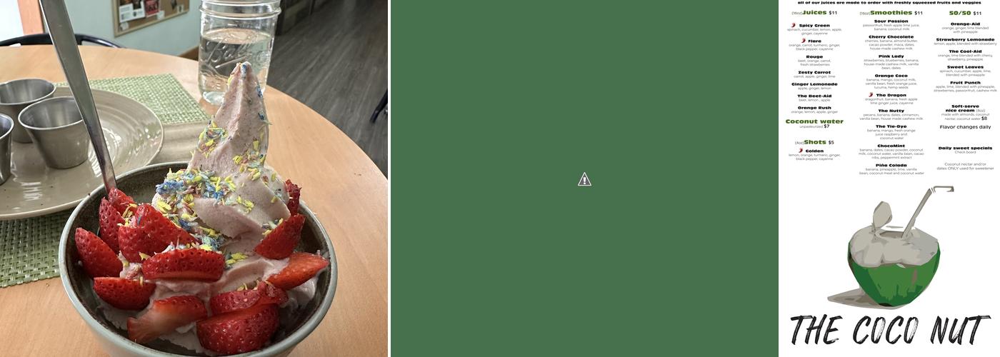 The Coco Nut Menu