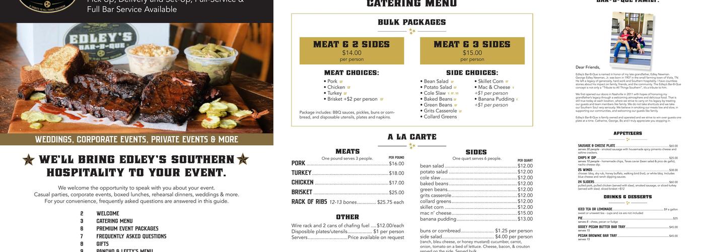 Edley's Bar-B-Que Menu