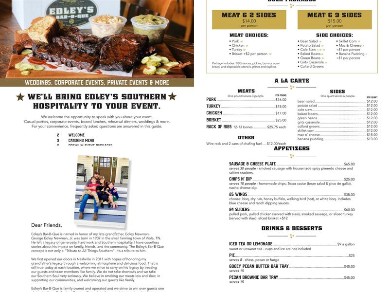 Edley's Bar-B-Que Menu