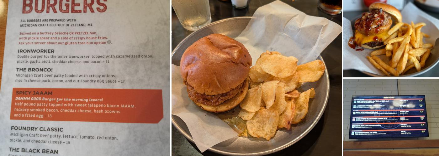 Foundry Craft Grillery Menu