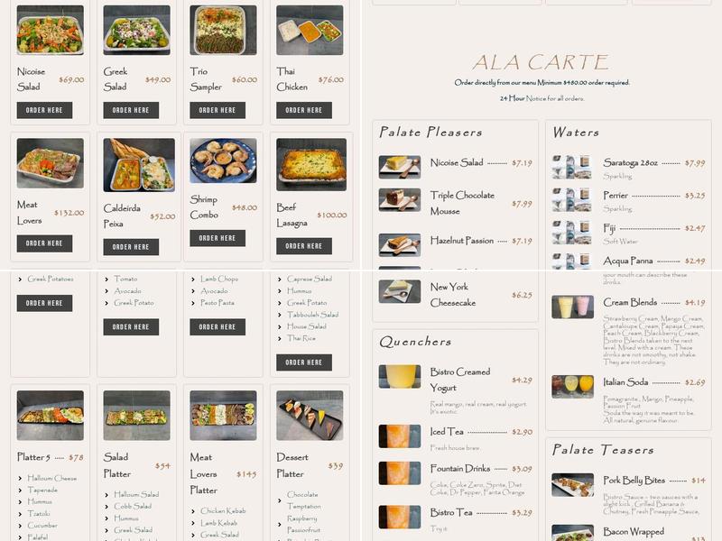 The Bistro Grill Menu