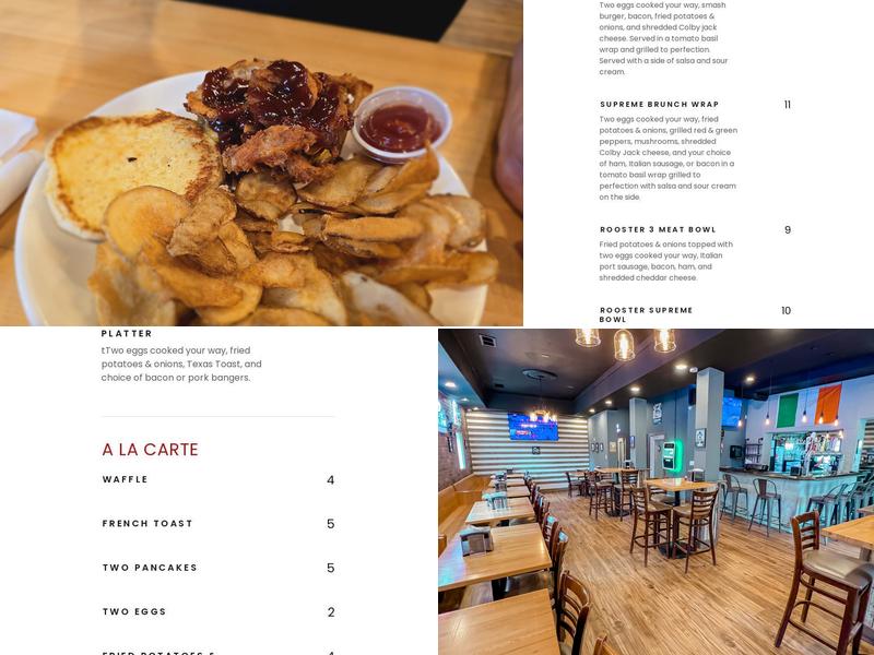 The Ragin' Rooster Menu