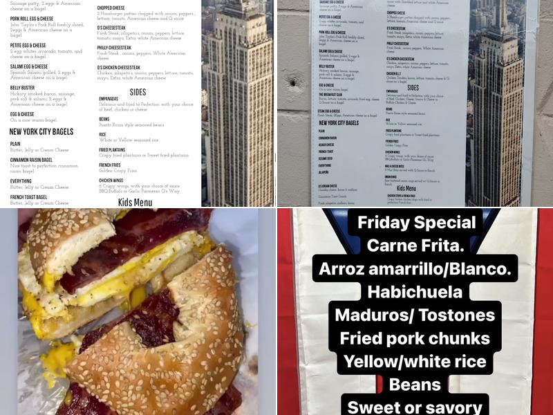 Q’s Corner Café Menu