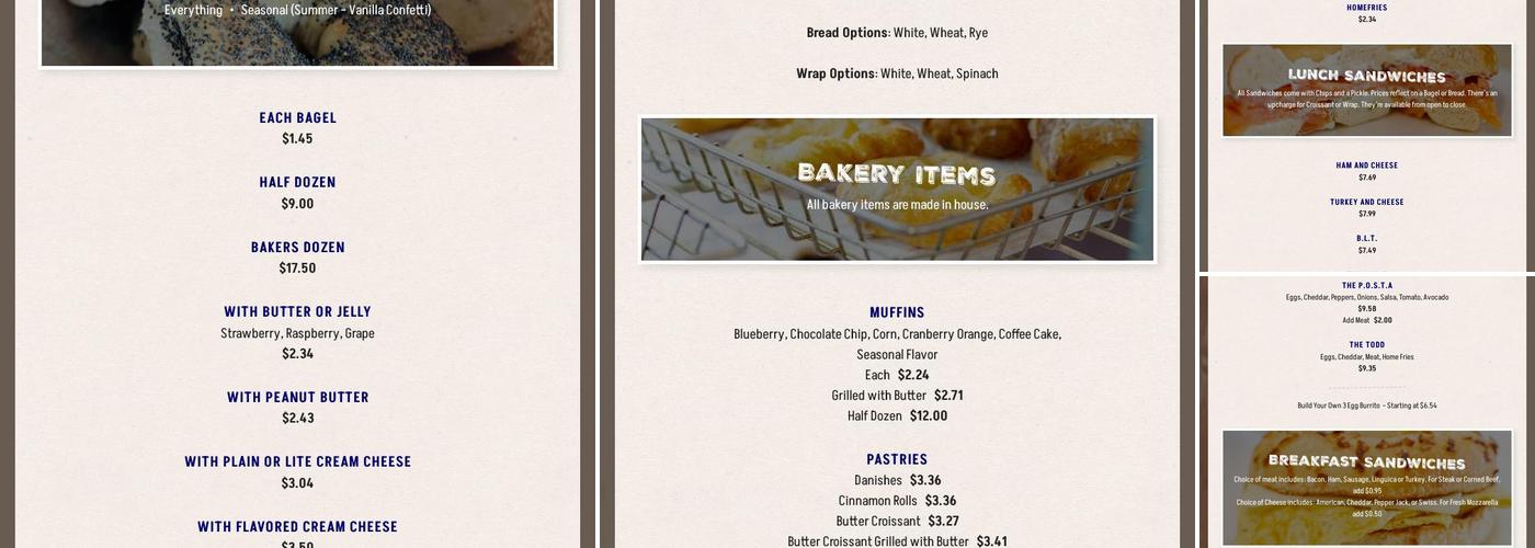 Bagels & Beyond 2 Menu