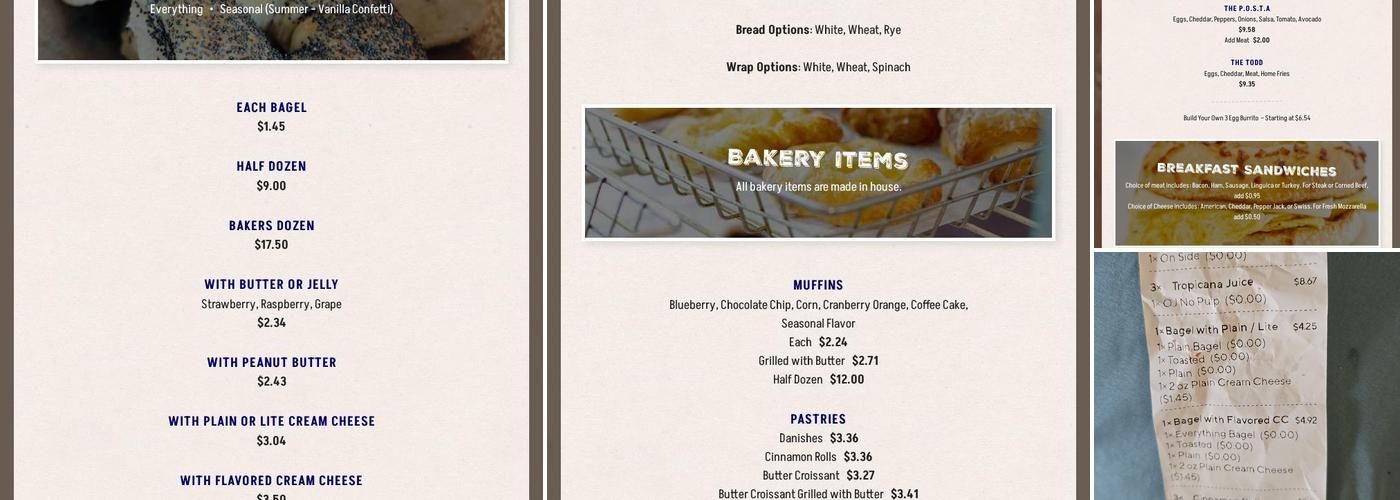 Bagels & Beyond 2 Menu
