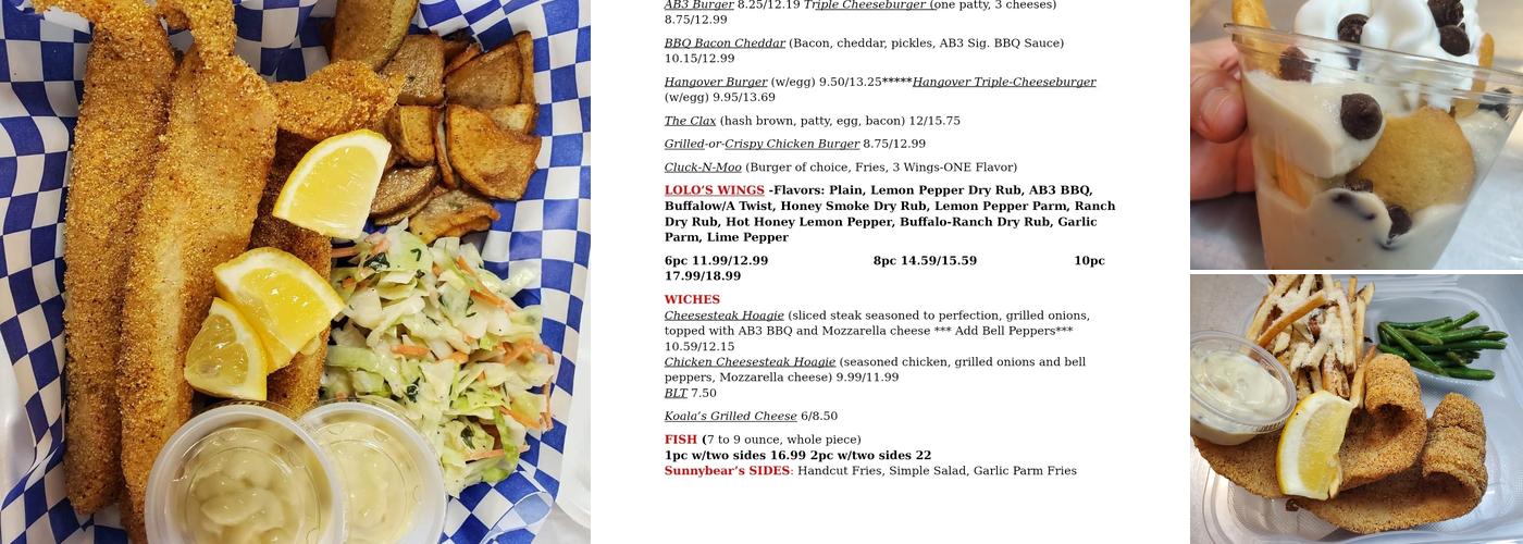 AB3 Wings & Things Menu