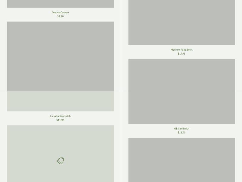 Vitale Poke Shop & More Menu