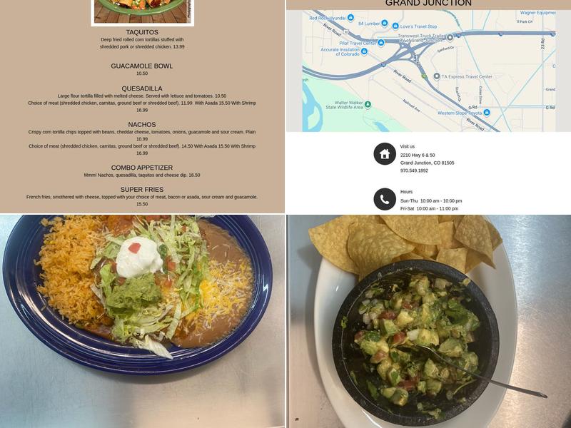 EL Mescal family Mexican restaurant and bar Menu