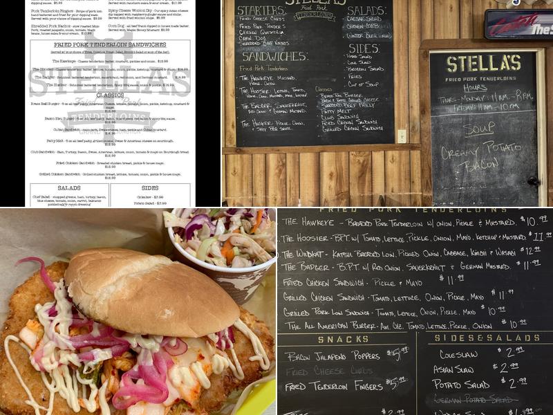 Stella's Fried Pork Tenderloins Menu