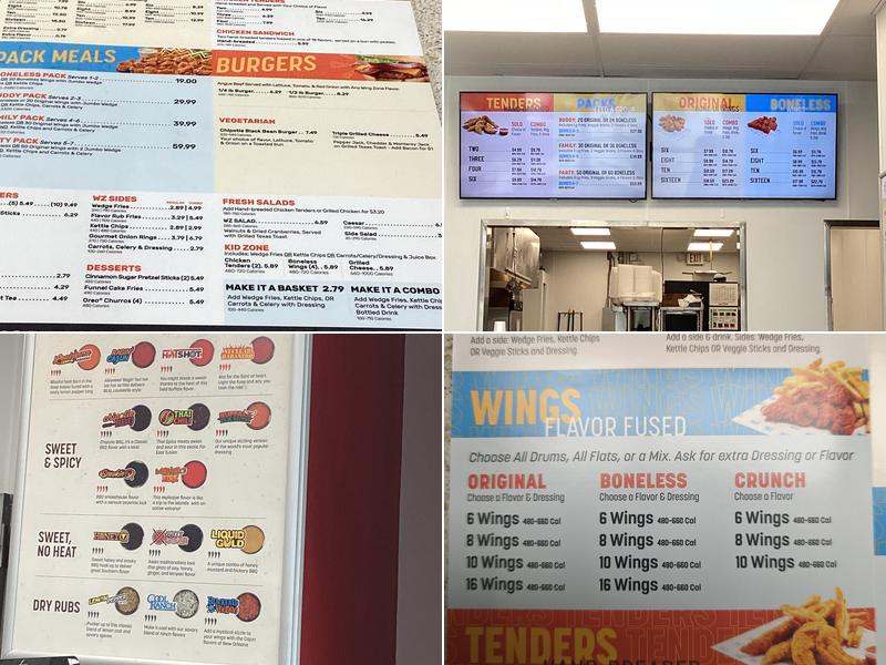 Wing Zone Menu