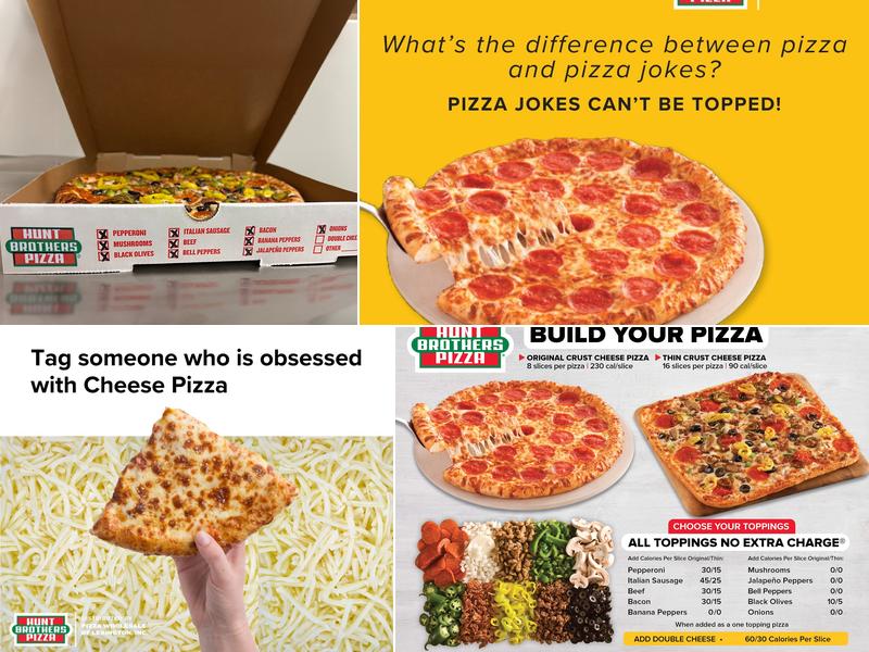 Hunt Brothers Pizza Menu