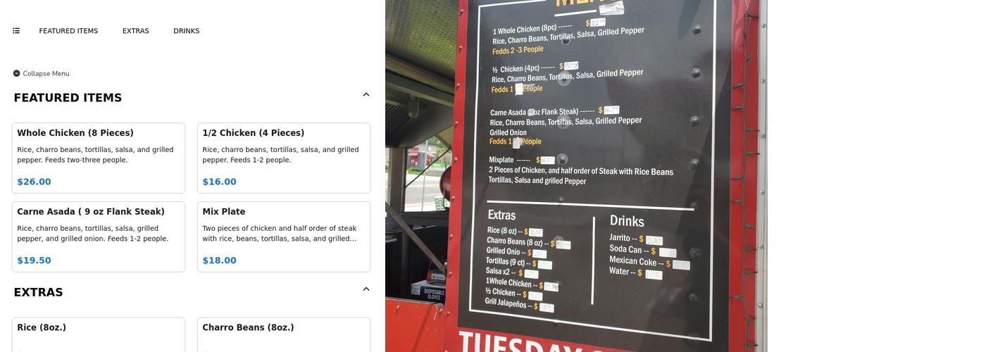 Patron Pollo Shawnee Menu