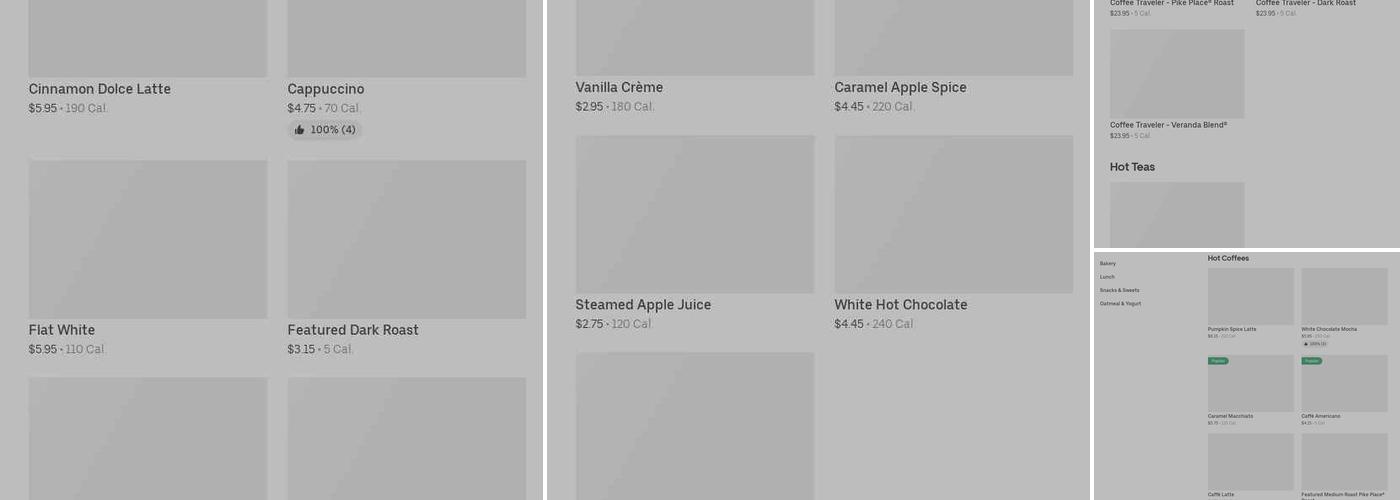 Starbucks Menu