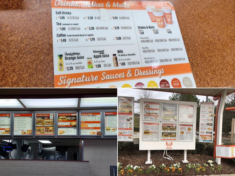 Whataburger Menu