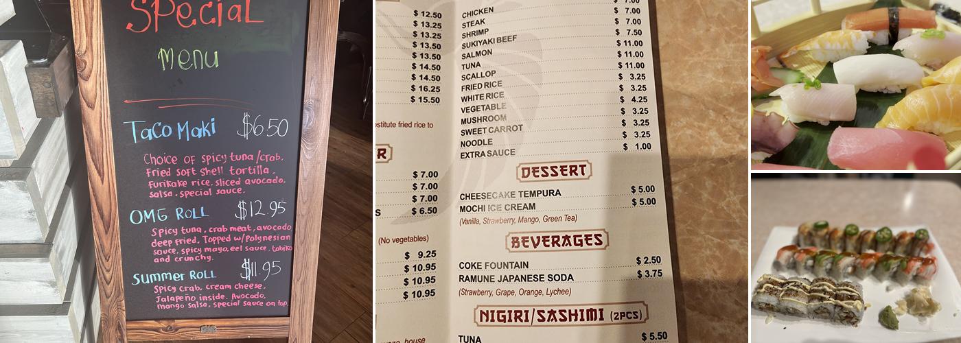 Kansha Japanese Express Menu