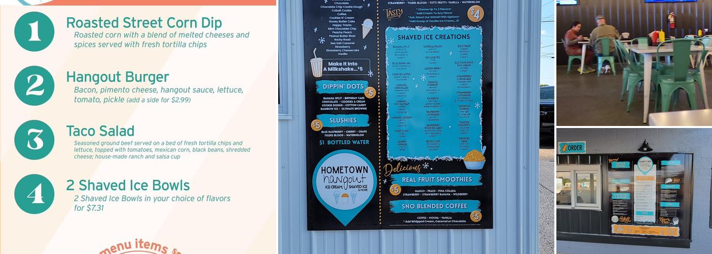 Hometown Hangout Menu