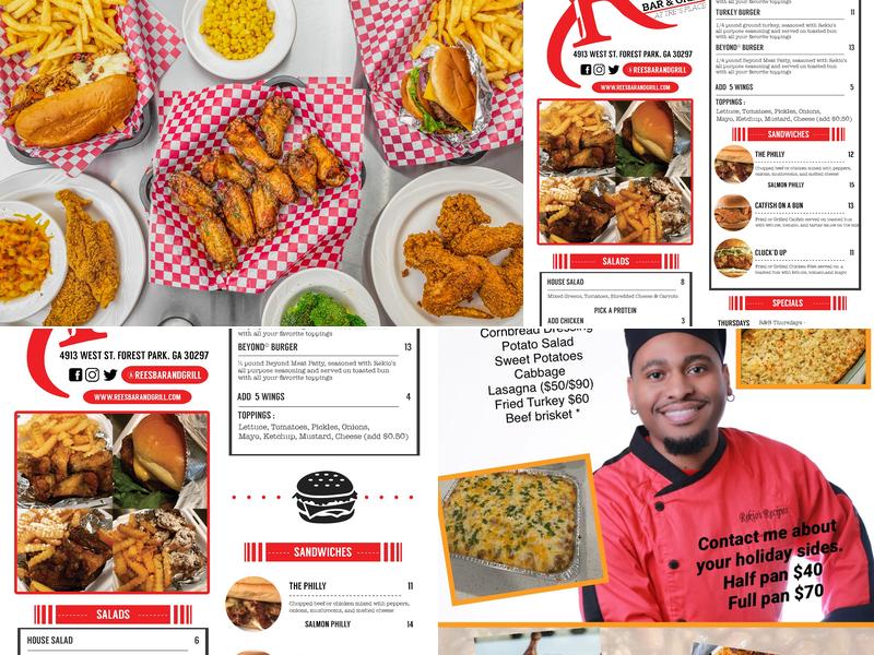 Ree's Bar & Grill Menu