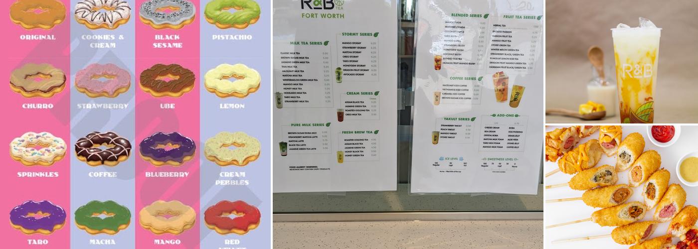 R&B TEA PLUS FORT WORTH Menu