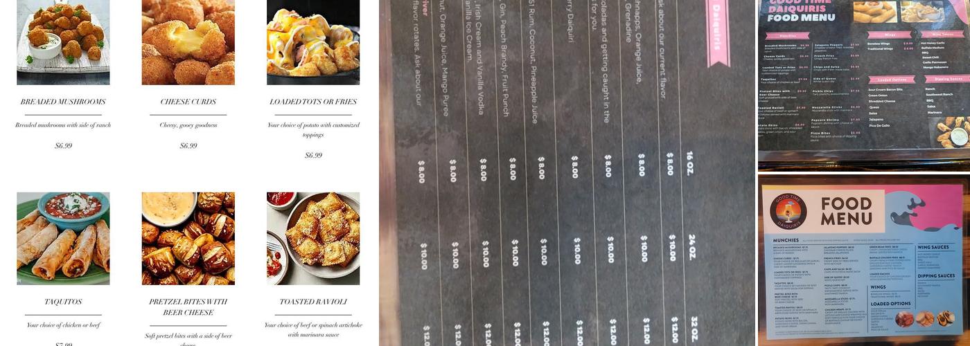 Good Time Daiquiris Menu