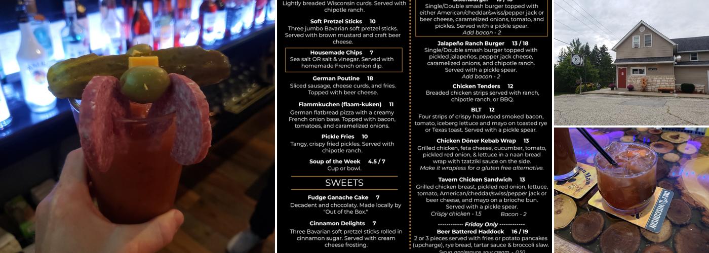 Bixenberg Tavern Menu