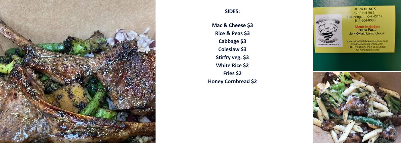 Twinado kitchen’s Jerk Shack Menu