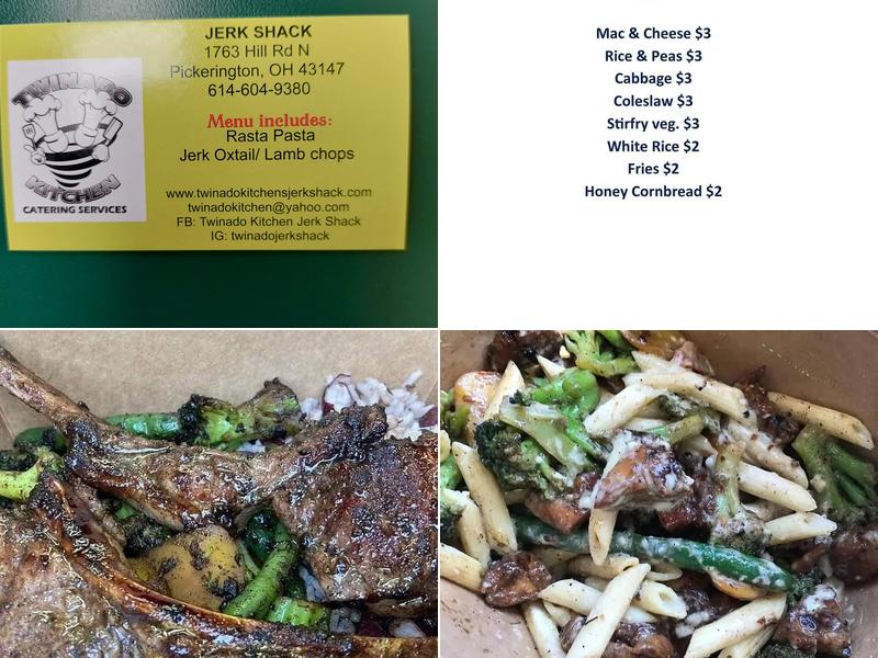 Twinado kitchen’s Jerk Shack Menu