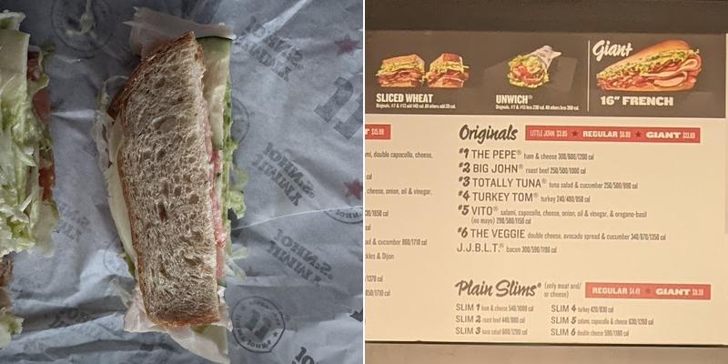Jimmy John's Menu