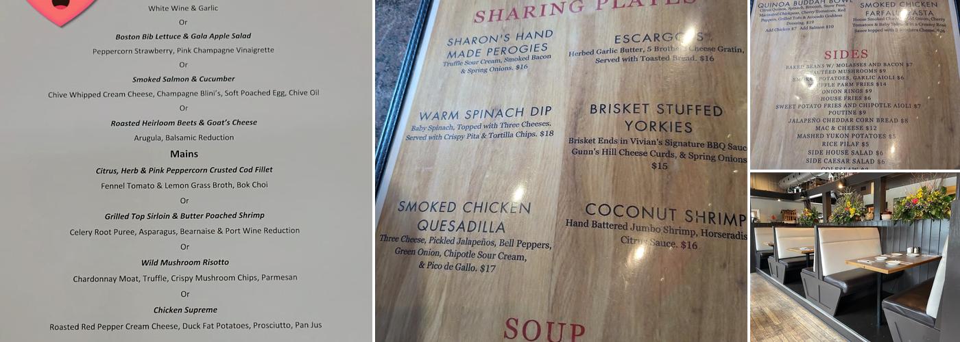 Vivian's Country Cookin' Menu