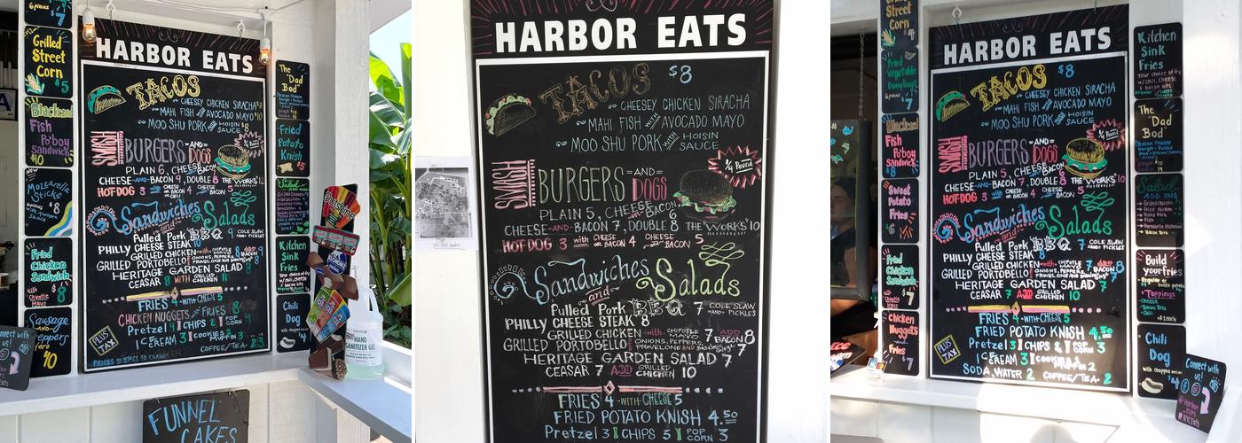 Harbor Eats Menu