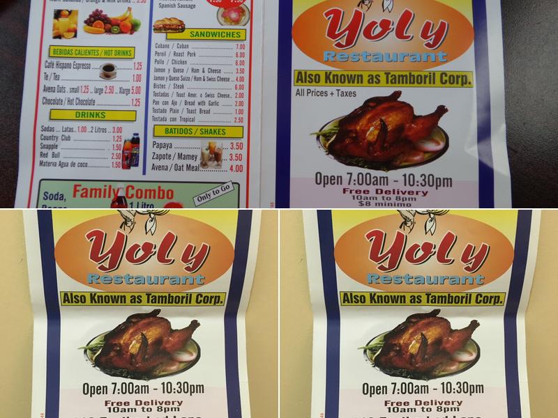 Yoly Menu
