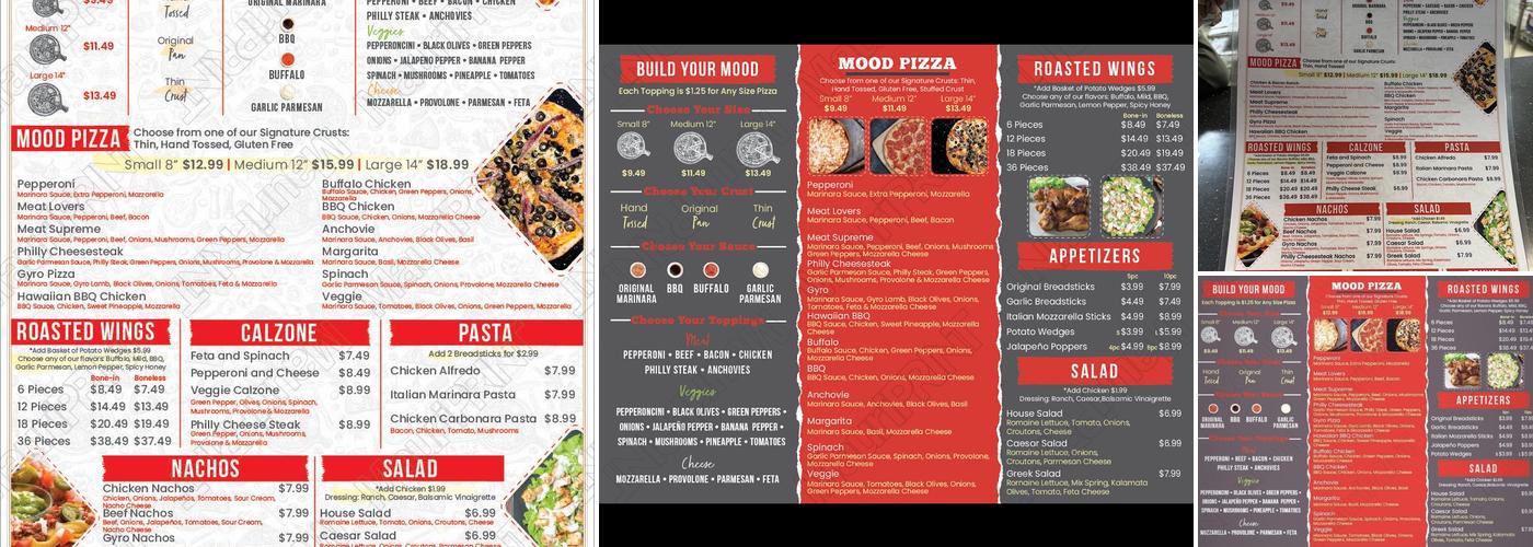 Pizza Mood Menu