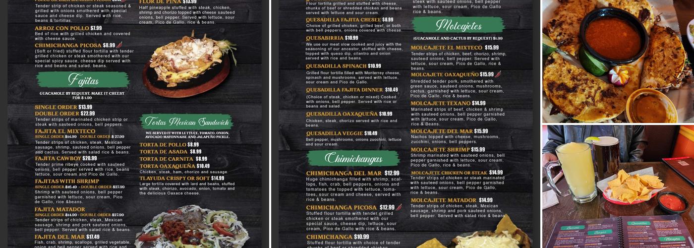 El Mixteco Mexican Bar & Grill Menu