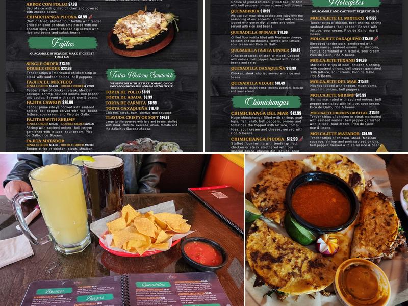 El Mixteco Mexican Bar & Grill Menu