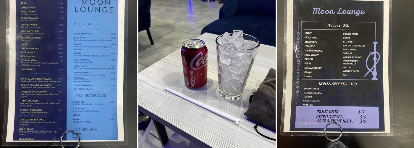 MOON LOUNGE Menu