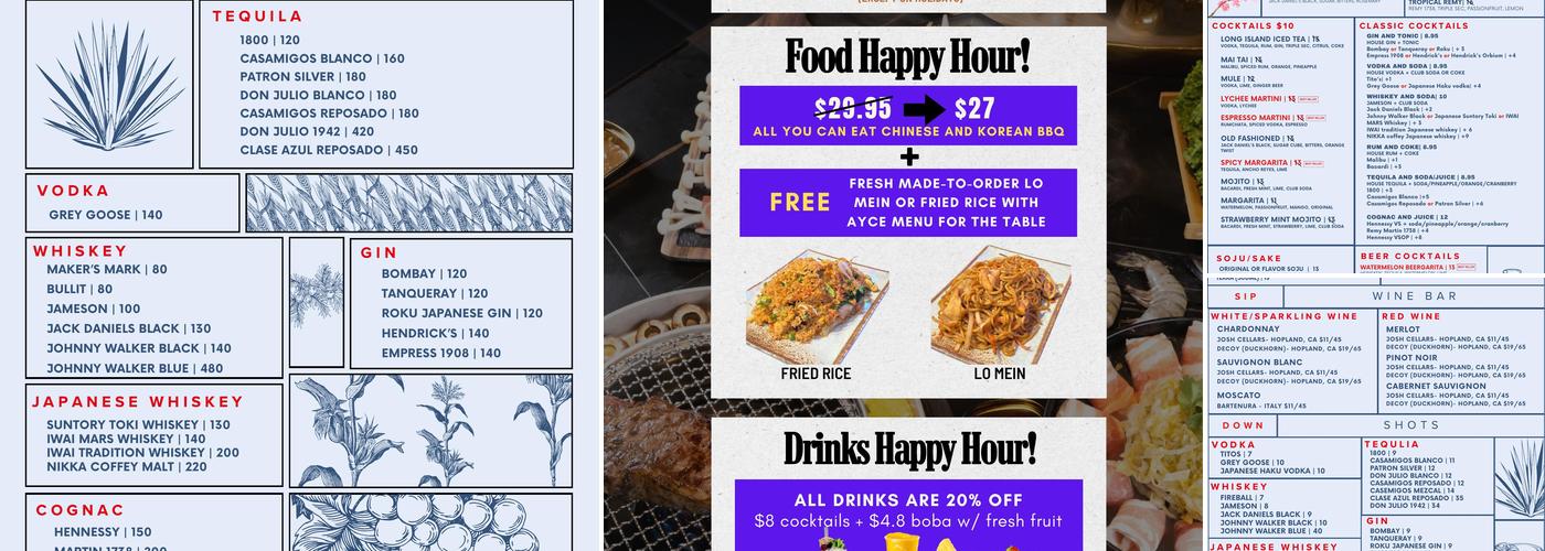 Nosh Grill House Menu