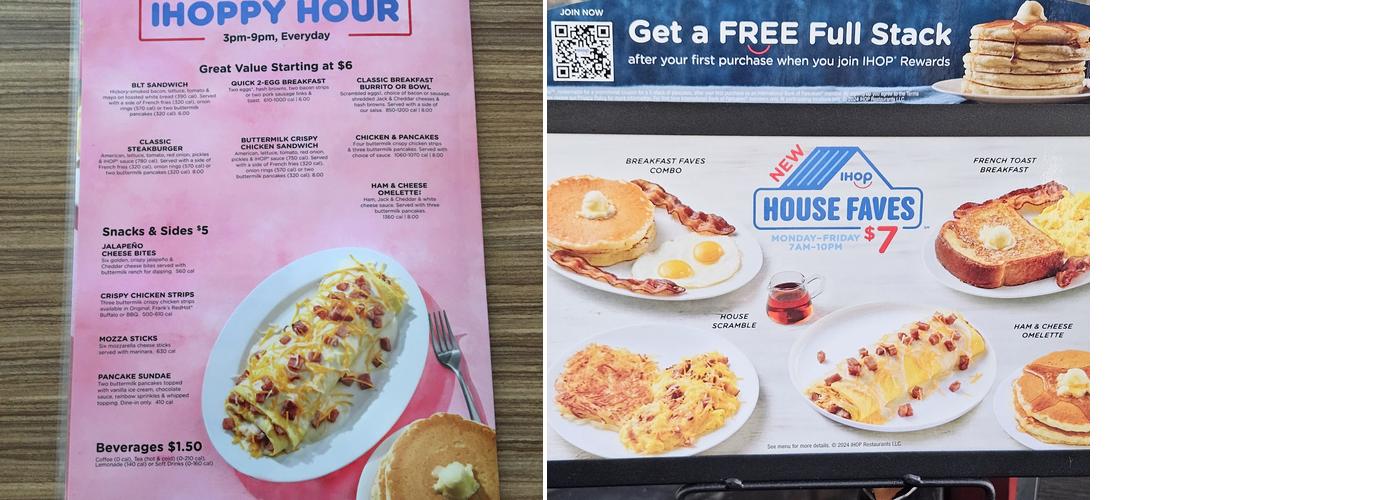 IHOP Menu