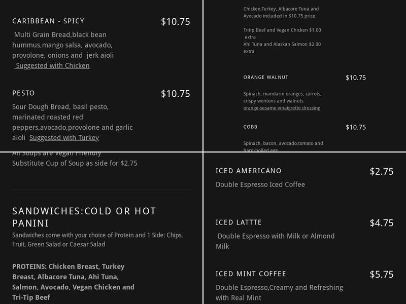 Something Healthy Cafe Menu