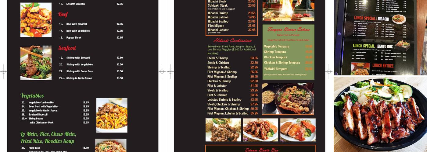 Yamato Hibachi & Sushi Bar Menu