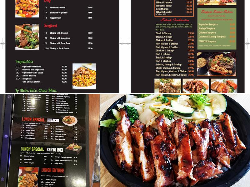 Yamato Hibachi & Sushi Bar Menu